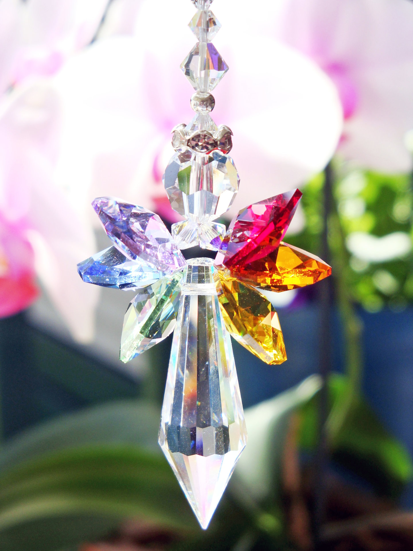 Blue and Pink crystal bouquet/Sun deals catcher